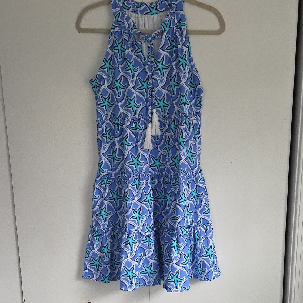 Lulu-B Blue and White Starfish Dress